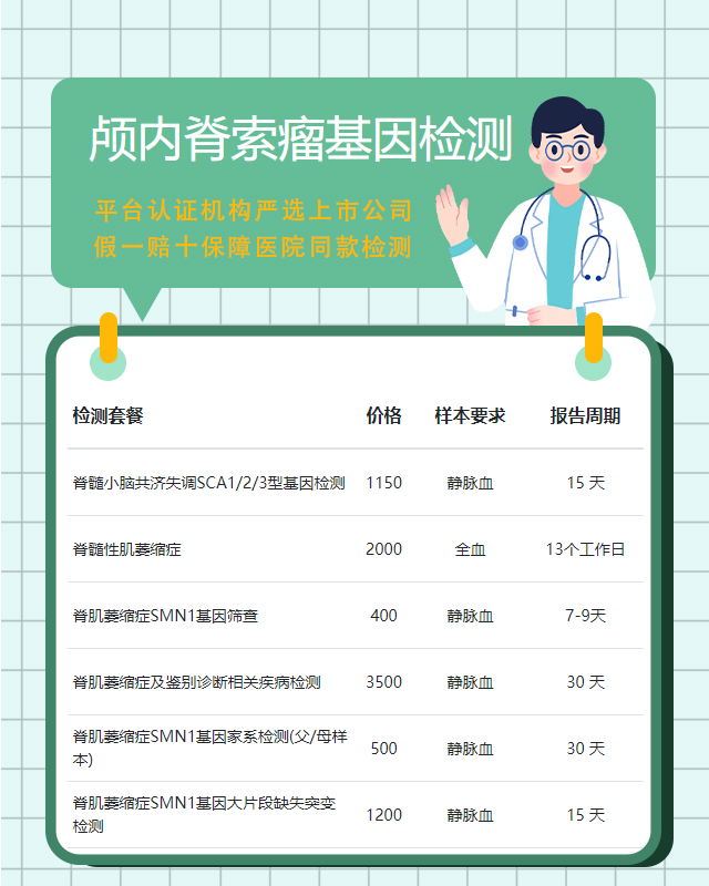 三亞顱內(nèi)脊索瘤基因檢測(cè)需要什么