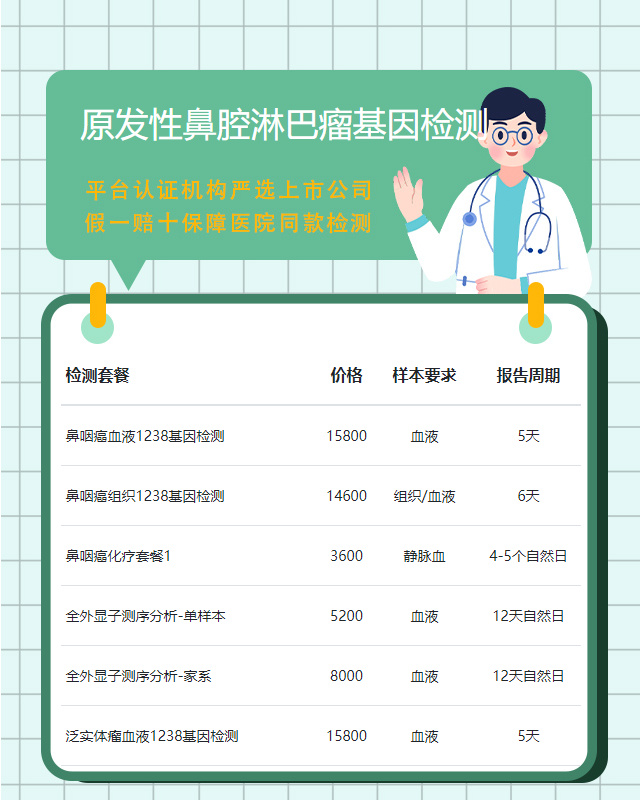 桂林原發(fā)性鼻腔淋巴瘤基因檢測(cè)主要是檢測(cè)什么