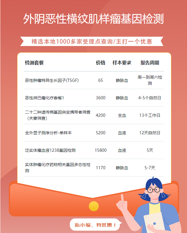 四平外陰惡性橫紋肌樣瘤基因檢測查癌多少錢