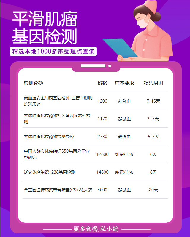 信陽平滑肌瘤基因檢測大概需要多少錢