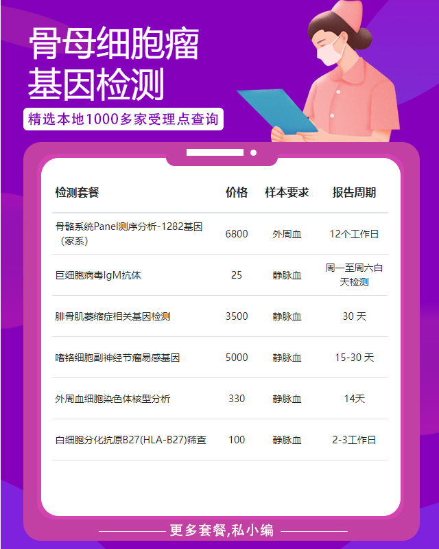 清遠骨母細胞瘤基因檢測在哪個醫(yī)院可以做
