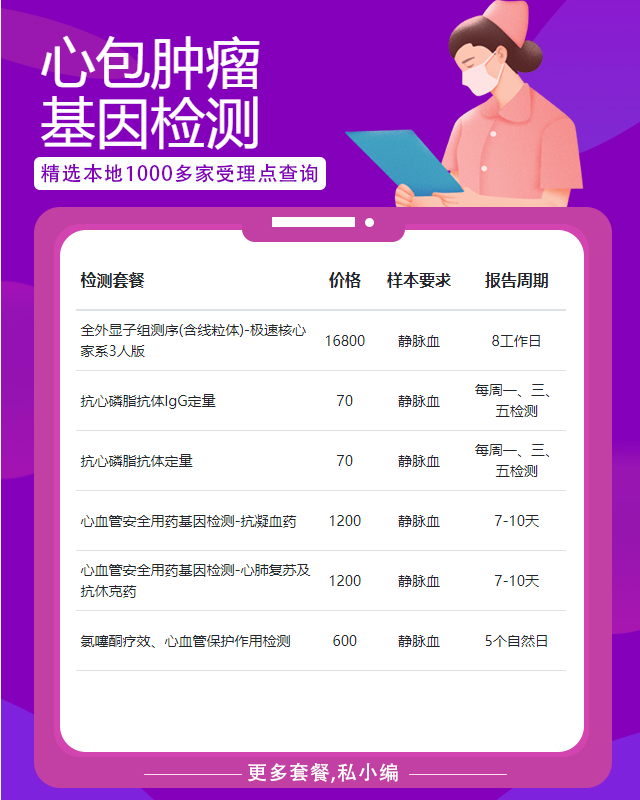 常州心包腫瘤基因檢測都有哪些