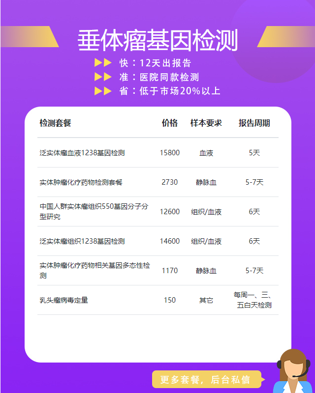 重慶垂體瘤基因檢測哪里做的好