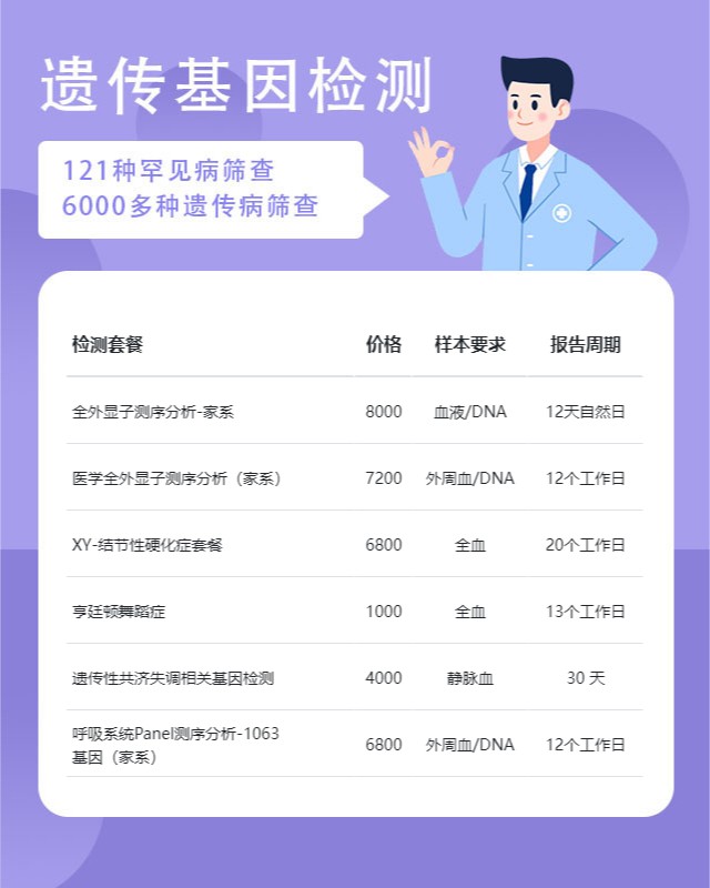 广州扩张型心肌病1DD型遗传病基因检测检测多少钱