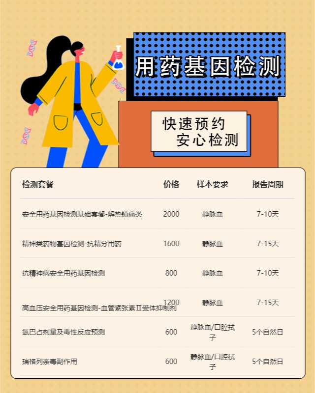 原平市藥物毒性基因檢測服務介紹