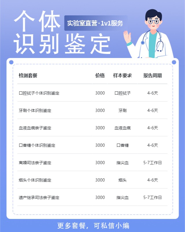 陽泉可以做靜脈血個體識別鑒定的10個中心機構